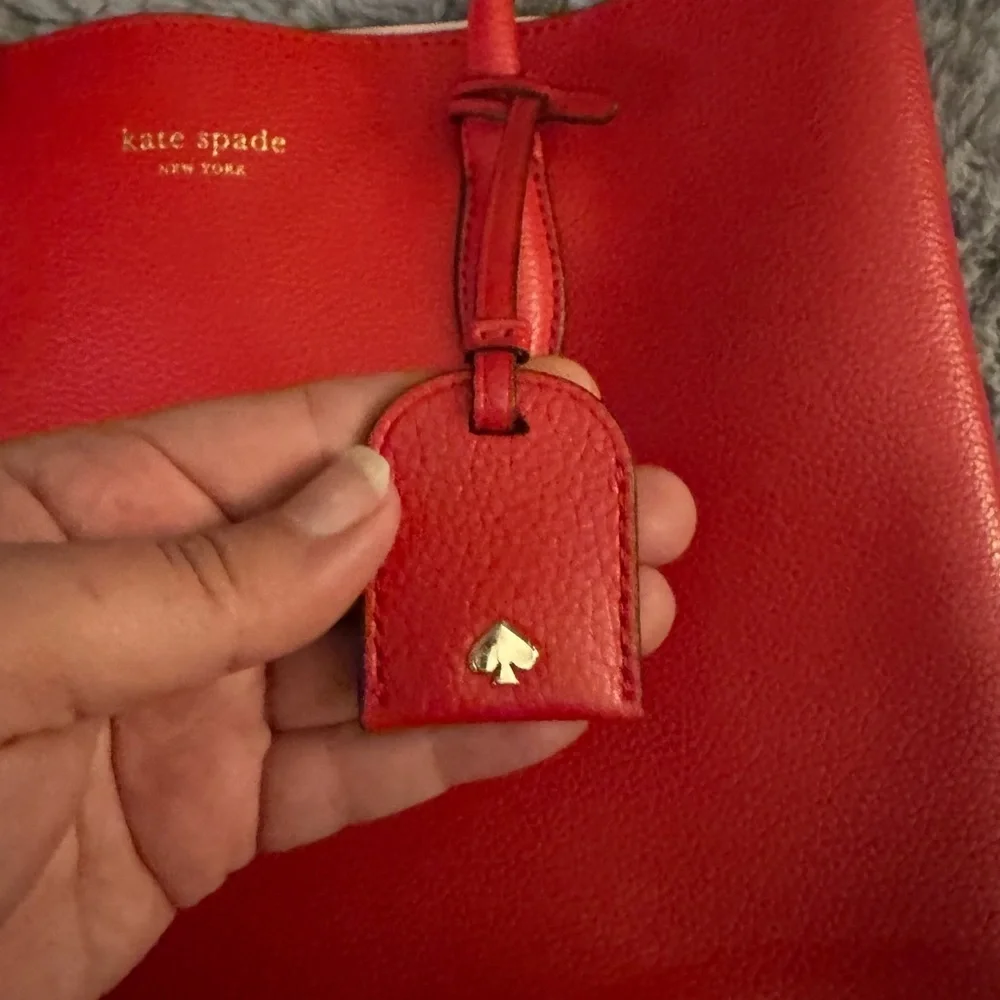 KATE SPADE Cherry Red Eva Medium Satchel